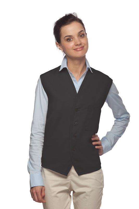DayStar Charcoal 4-Button Unisex Vest with 1 Pocket