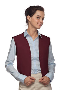 DayStar Maroon No Buttons Unisex Vest with No Pockets