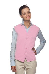 DayStar Pink 4-Button Unisex Vest with 1 Pocket